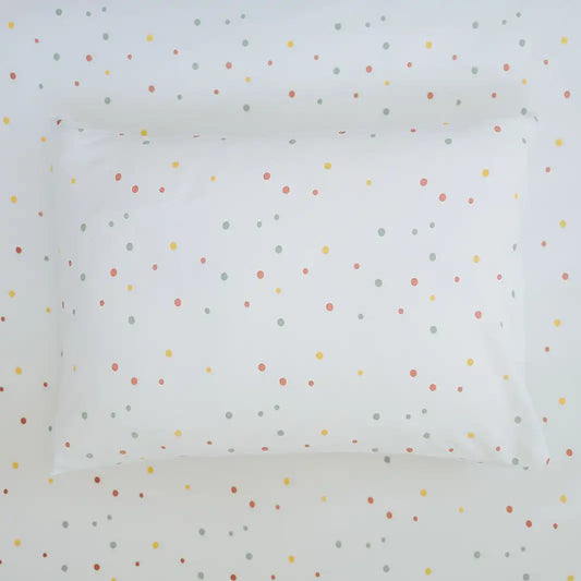 Ecolino® Pillowcases, 100% Organic Cotton, 2 Pack, Oat + Dots